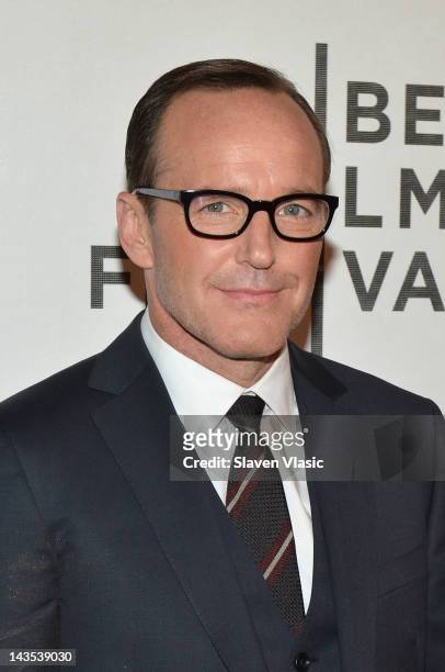 Actor Clark Gregg attends the "Marvel's The Avengers" Premiere during the 2012 Tribeca Film Festival at the Borough of Manhattan Community College on...