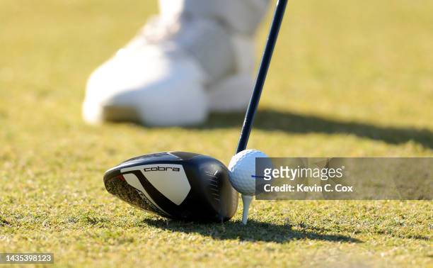 Detail of the driver of Gary Woodland of the United States on the 17th tee during the second round of the CJ Cup at Congaree Golf Club on October 21,...