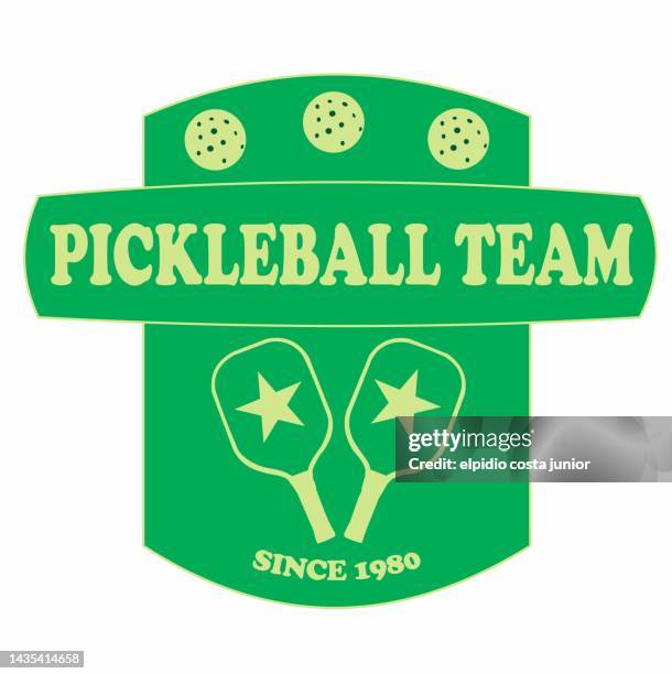 pickleball team - pickleball stock illustrations