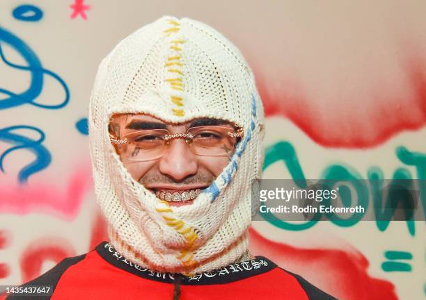 Lil Pump attends the Mosh Pit Pop Up on October 21, 2022 in Los Angeles, California.