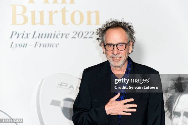 Honoree Tim Burton attends the Lumiere Award ceremony during the 14th Film Festival Lumiere on October 21, 2022 in Lyon, France.