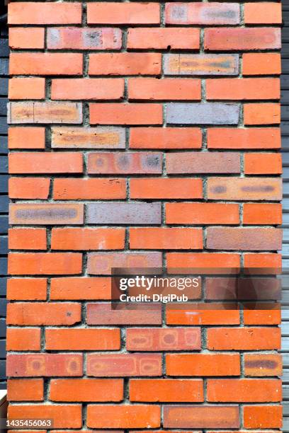 brick wall - brick column stock pictures, royalty-free photos & images