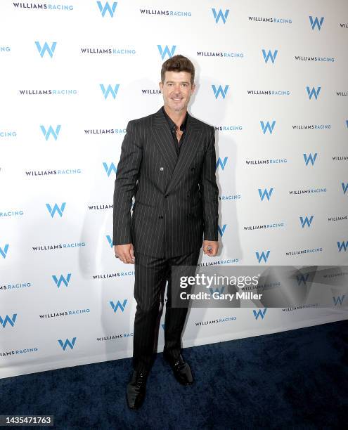 Robin Thicke attends Williams Racing Presents: DJ Cassidy’s “Pass The Mic” LIVE featuring performances by Robin Thicke, Shaggy And Wyclef Jean at ACL...