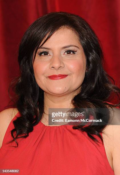 Nina Wadia attends The British Soap Awards 2012 at The London Television Centre on April 28, 2012 in London, England.