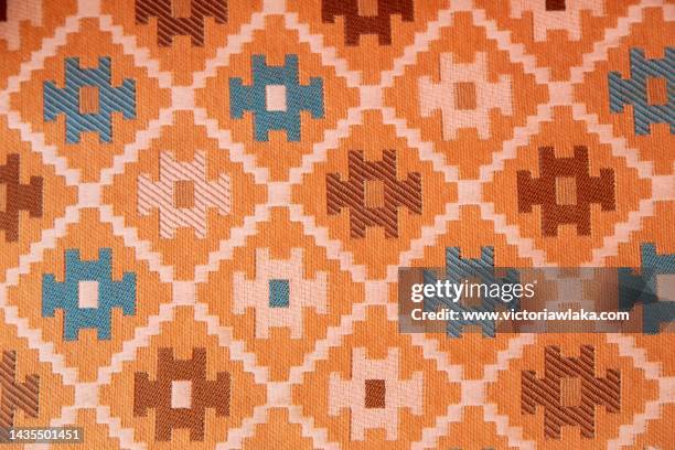 egyptian ikat fabric - africa pattern stock pictures, royalty-free photos & images