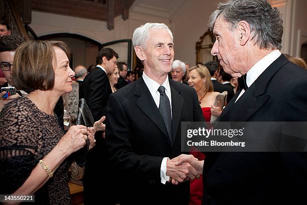 John Bryson, U.S. Secretary of commerce, center, attends the Bloomberg Vanity Fair White House Correspondents' Association dinner afterparty in...