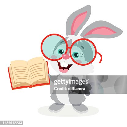 Cartoon Illustration Of Student Rabbit High-Res Vector Graphic - Getty ...