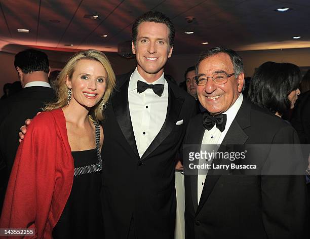 Gavin Newsom, Jennifer Siebel Newsom and Leon Panetta attend TIME/PEOPLE/FORTUNE/CNN White House Correspondents' Association Dinner Cocktail Party at...
