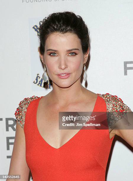 Actress Cobie Smulders attends the "Marvel's The Avengers" premiere during the closing night of the 2012 Tribeca Film Festival at BMCC Tribeca PAC on...