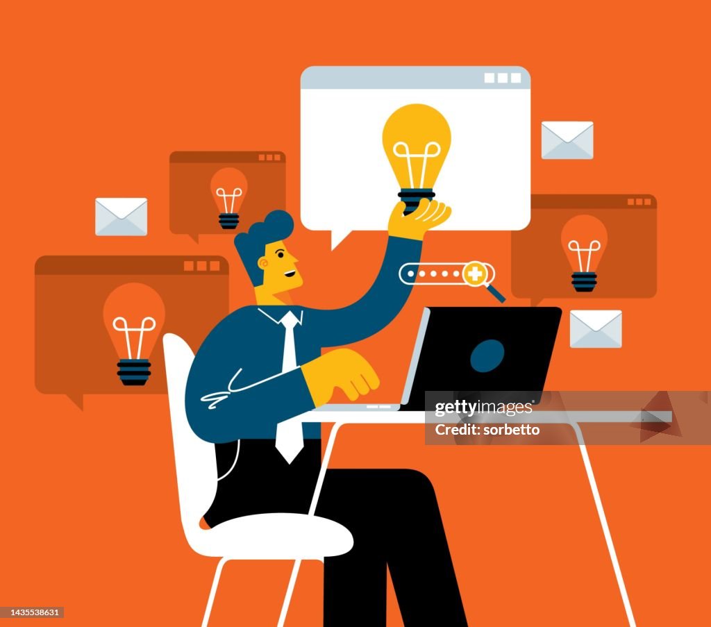 Ideating Images Finding Idea Person High-Res Vector Graphic - Getty Images