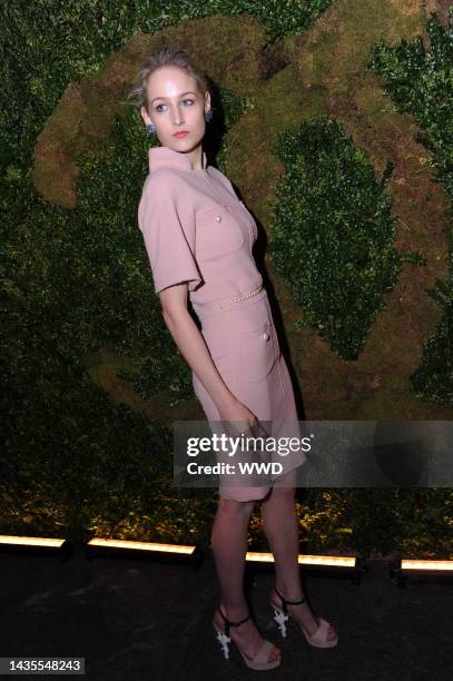 Leelee Sobieski attends Chanel\'s Tribeca Film Festival dinner at Odeon. Sobieski wears Chanel.