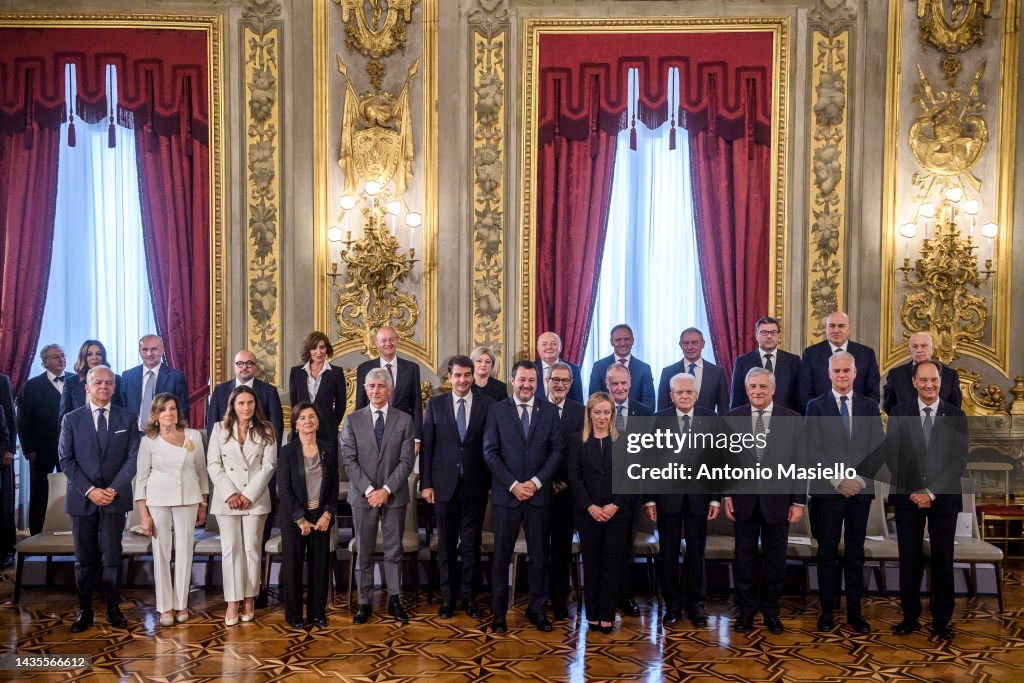 Inauguration Ceremony Of The New Italian Government