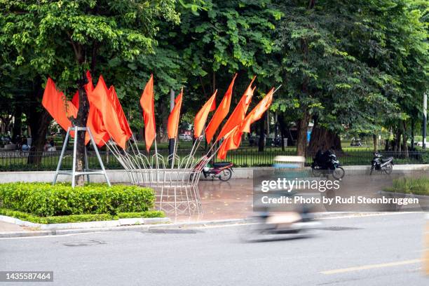 communist flags, hanoi - communism stock pictures, royalty-free photos & images