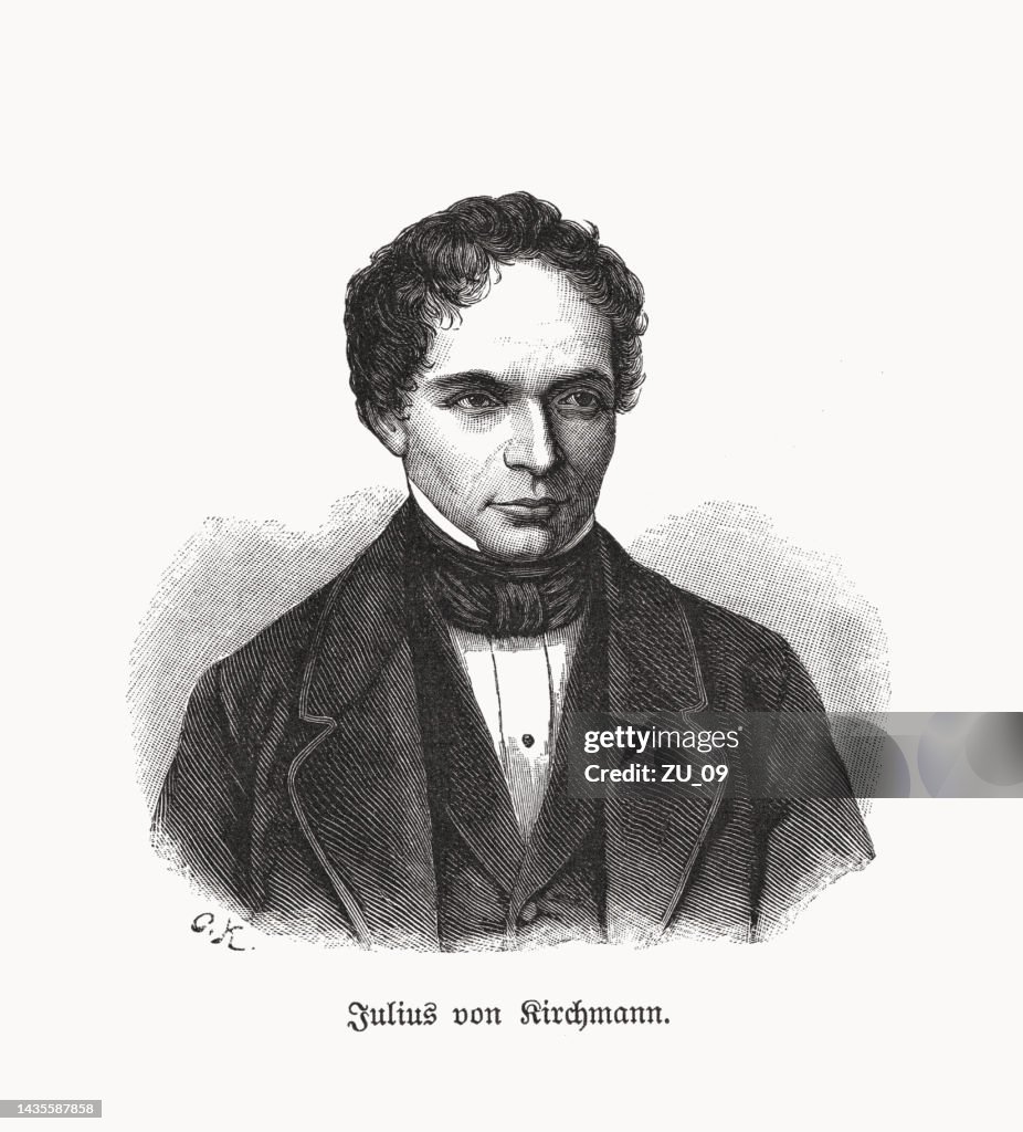Julius Von Kirchmann German Jurist And Politician Woodcut 1893 HighRes