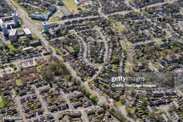 Housing in Wythenshawe, Manchester, 2021. Artist Damian Grady.