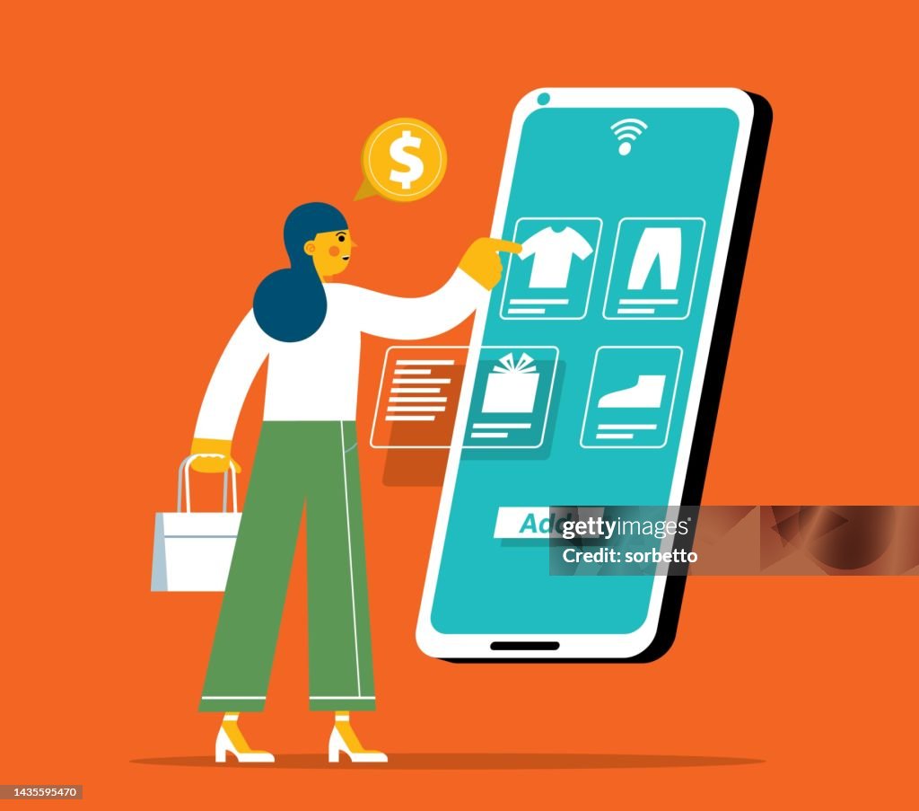 Online shopping - Businesswoman