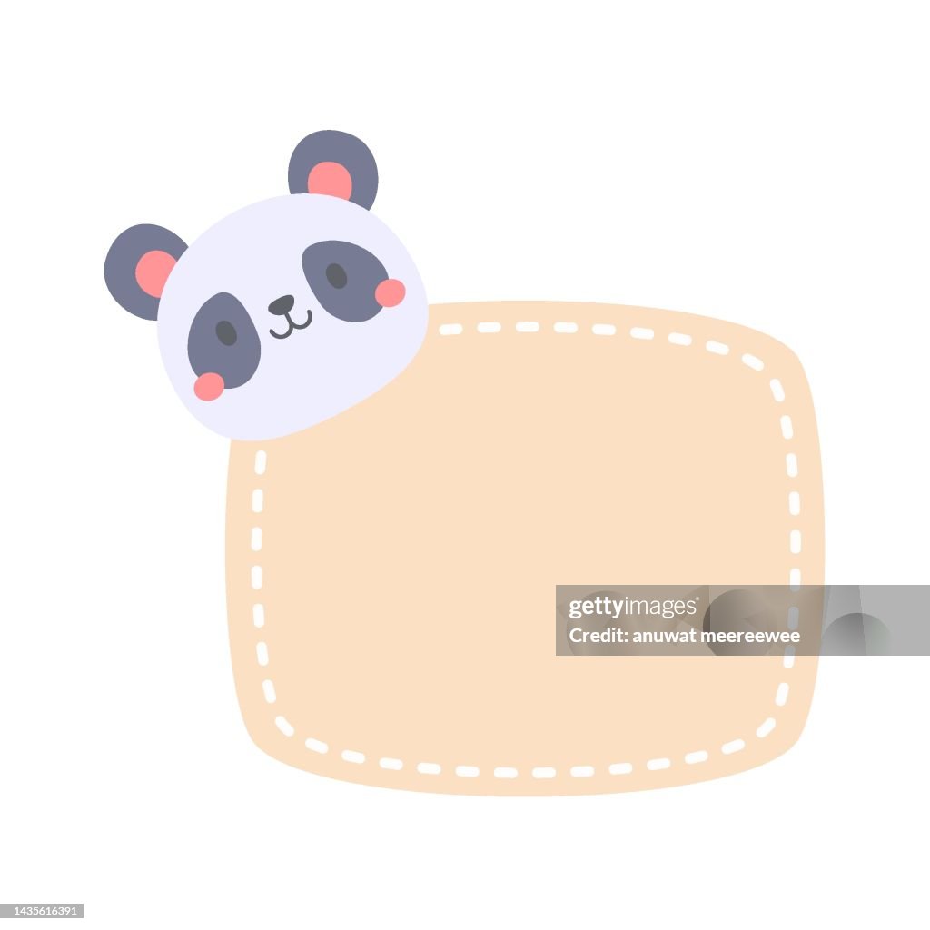 Text Frame Animals Cute Wild Animal Cartoon Text Frame For Decorating Schedule Notebook ...