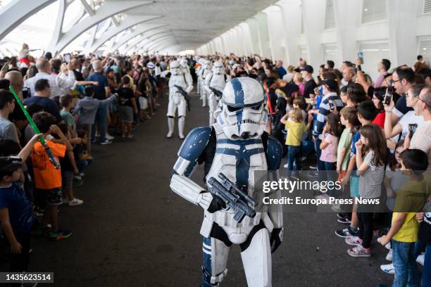Star Wars Stormtrooper, in a charity event in favor of the Ronald McDonald House, at the Ciutat de les Arts i les Ciencies, on October 22 in...