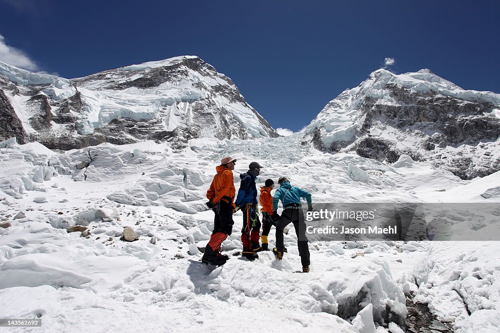 Climbing Mt Everest