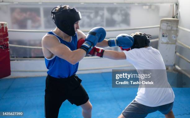 kickboxing training - vechtkunst stockfoto's en -beelden