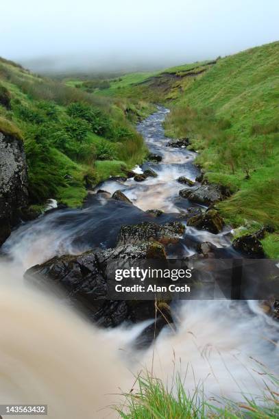 campsie fells stream, scotland - campsie fells stock pictures, royalty-free photos & images