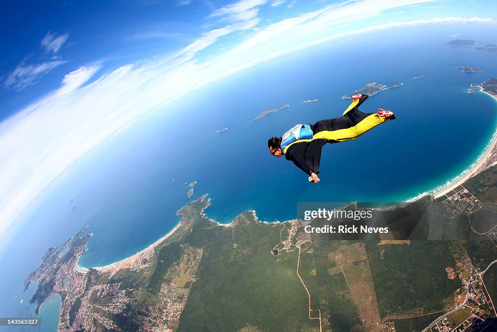 Skydive wing suit