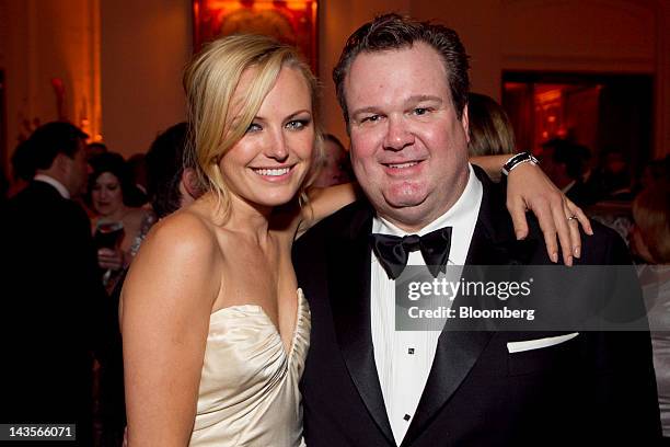 Actress Malin Akerman, left, and actor Eric Stonestreet attend the Bloomberg Vanity Fair White House Correspondents' Association Dinner afterparty in...