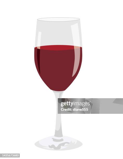 wineglass on a transparent background - champagne flute transparent background stock illustrations