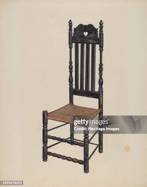 High Back Chair, circa 1937. Artist James M. Lawson, Gordon Saltar.
