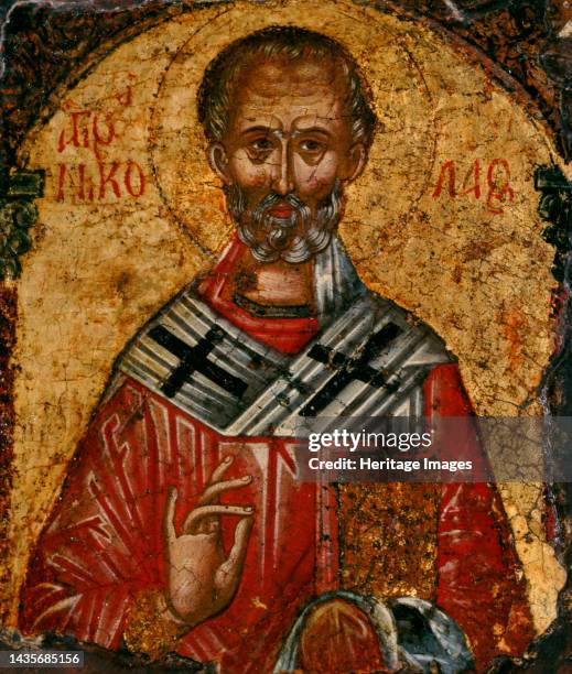 Saint Nicolas, between 1500 and 1600. Artist Cretan School.