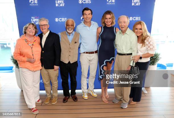 Cynthia Lauren Tewes, Fred Grandy, Ted Lange, Jerry O'Connell, Rebecca Romijn, Bernie Kopell and Jill Whelan aboard Discovery Princess on October 22,...