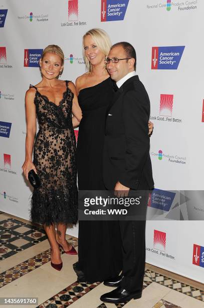 Kelly Ripa, Linda Wells and Jonathan Zrihen attend the American Cancer Society's 27th annual DreamBall at Cipriani 42nd Street.