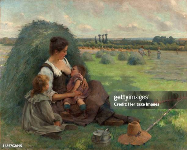 La vie simple, 1904. The simple life. Artist Pierre Andre Brouillet.