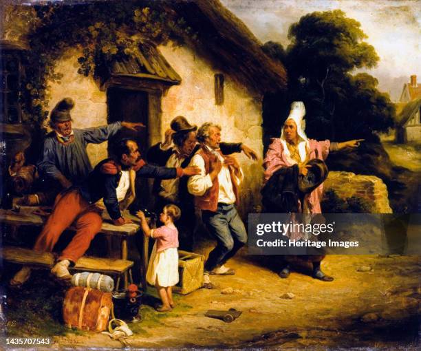 The Drunkard, 1837. . Artist Hippolyte Bellangé.