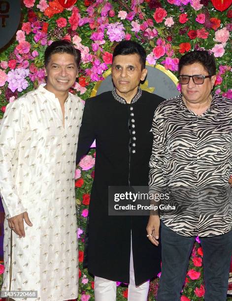 Shaanand Anand Raj Anand attend the Anand Pandit's Dewali bash on October 22, 2022 in Mumbai, India.