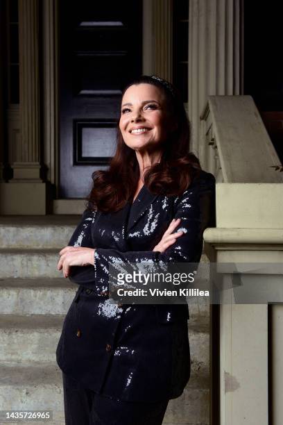 President Fran Drescher poses in the IMDb Portrait Studio at the 2022 Outfest Legacy Awards Gala at Paramount Studios on October 22, 2022 in Los...