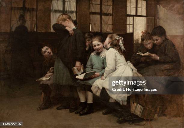 En retenue, circa 1888. In detention. Artist Auguste-Joseph Trupheme.