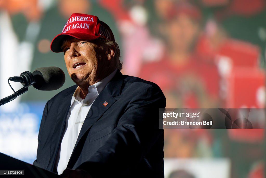 Former President Trump Holds Rally In Robstown, Texas