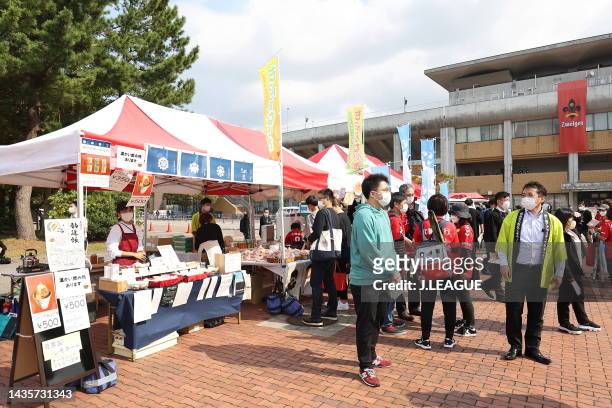 Xxx during the J.LEAGUE Meiji Yasuda J2 42nd Sec. Match between Zweigen Kanazawa and Tochigi SC at Ishikawa Athletics Stadium on October 23, 2022 in...