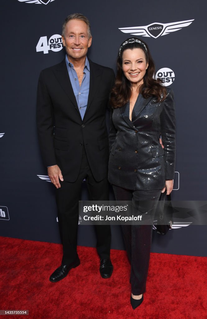 Peter Marc Jacobson and Fran Drescher attend 2022 Outfest Legacy