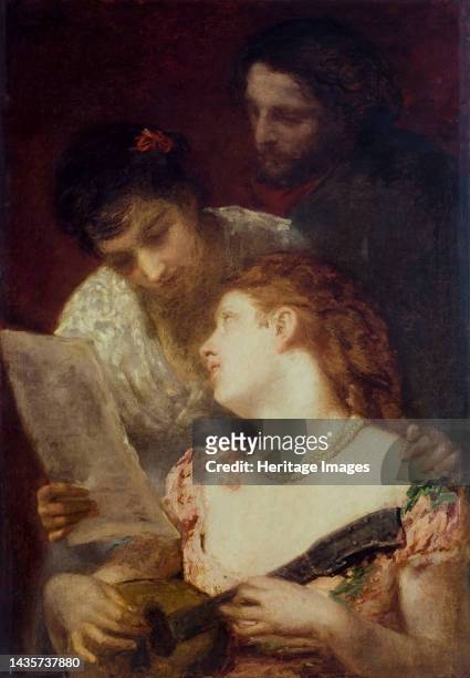 La musique , 1874. Artist Mary Cassatt.