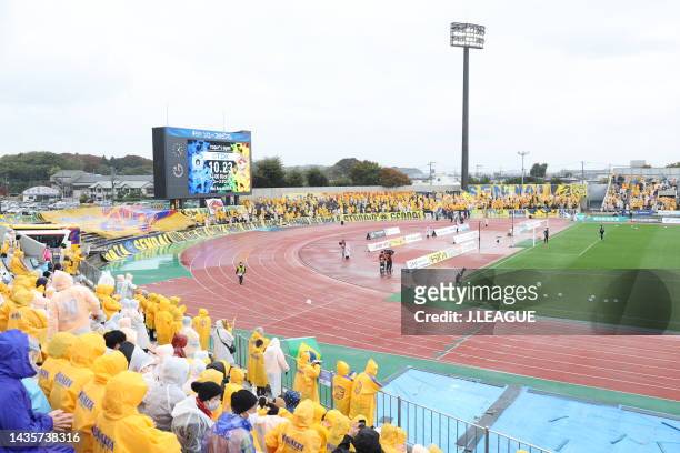 General view prior to the J.LEAGUE Meiji Yasuda J2 42nd Sec. Match between Blaublitz Akita and Vegalta Sendai at SOYU STADIUM on October 23, 2022 in...
