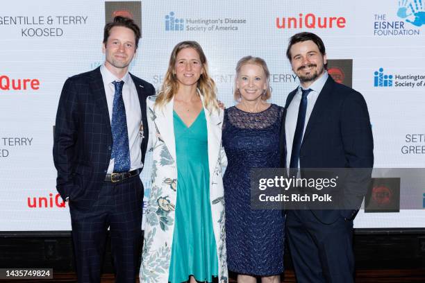 Tyler Ritter, Carly Ritter, Nancy Morgan Ritter and Jason Ritter arrive at the 8th Annual Freeze HD at Avalon Hollywood & Bardot on October 22, 2022...