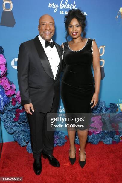 Byron Allen and Jennifer Hudson attend TheGrio Awards 2022 at The Beverly Hilton on October 22, 2022 in Beverly Hills, California.