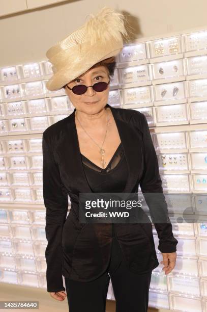 Yoko Ono attends Swarovski's Yoko Ono Key to Open the Universe party at the Swarovski Crystallized store in SoHo.