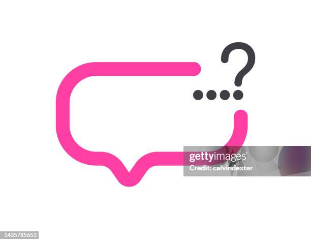 online messaging icon design - questions comments stock illustrations