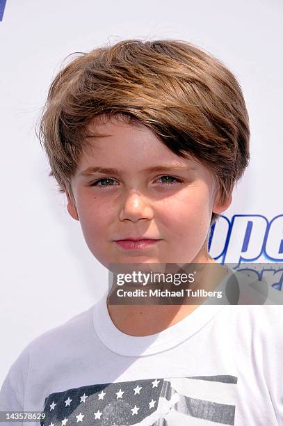 Actor Tarik Ellinger arrives at the Propel Zero Just Dance Off dance tournament on April 29, 2012 in Hollywood, California.