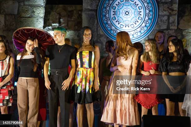 Student participants attend the Marisol Deluna Foundation Presents: An Evening of Fashion at the Arneson River Theater on October 22, 2022 in San...