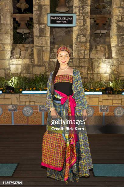 Model attends the Marisol Deluna Foundation Presents: An Evening of Fashion at the Arneson River Theater on October 22, 2022 in San Antonio, Texas.