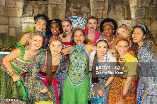 Designer Marisol Deluna and models attend the Marisol Deluna Foundation Presents: An Evening of Fashion at the Arneson River Theater on October 22,...